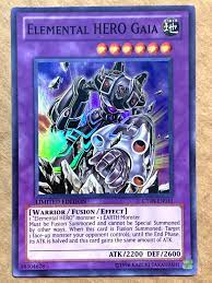 yugioh Elemental Hero Gaia CT08-EN011 Limited Edition Super Rare near mint  | eBay