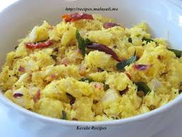It includes vegetarian kerala breakfast recipes, main course, snacks and sweets recipes like vegetable stew, appam, varutharacha sambar, avial, puttu, idiyappam. Kappa Puzhukku Seasoned Tapioca Kerala Recipes