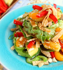 For the salad, cut lettuce and cabbage into thin strips with a pair of kitchen scissors. Applebees Oriental Chicken Salad Recipe 333090 Png Images Pngio