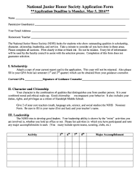I am applying for band 4 pharmacy technician jobs in nhs ,and i need help. National Honor Society Application Fill Out And Sign Printable Pdf Template Signnow