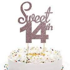 Young teens may have difficulty deciding what they want to do for their birthday. Anxdh Sweet 14 Cake Topper 14th Birthday Cake Topper Rose Gold Glitter Happy Birthday Party Decoration Amazon Com Grocery Gourmet Food