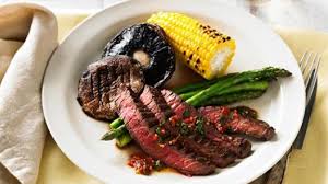 With horseradish chive sauce, it's worthy of a special . Bbq Steak With Chimmichurri Sauce Beef2live Eat Beef Live Better