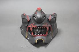 Cyber Oni Halfmask Airsoftcosplay Etsy Japanese Mask Cosplay Helmet Marvel Superhero Posters