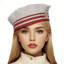 1pc, embroidered mark sailor hat