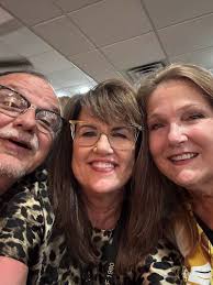 Kristi and I are the first to arrive for Senior Day at the beach!