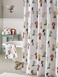 Peanuts Gang Shower Curtain In 2020 Bathroom Decor Shower Curtain Bathroom Themes