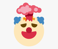 Transparent Cloud Emoji Png Discord Clown Emoji Free Transparent Clipart Clipartkey