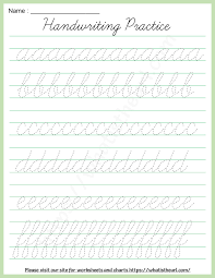 Total of eight cursive handwriting sheets in pdf, each page shows three letters of the alphabet, . Cursive Handwriting Practice Worksheet Alphabets A Z Your Home Teacher