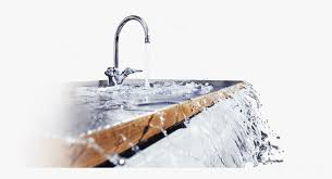 kitchen sink overflowing with water, hd