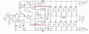 50 watts mosfet amplifier circuit diagram. 1000 Watt To 2000 Watt Power Amplifier Circuit Homemade Circuit Projects