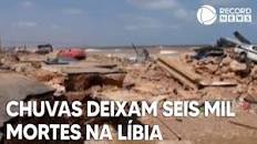 Chuvas deixam seis mil mortes na Líbia