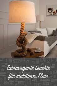 Nichts Fur Landratten Tischlampe Mit Waschechtem Seemannknoten Maritim Wohnen Maritimes Flair Lampe Tischlampe Seemannknote Lampe Tischlampen Maritim