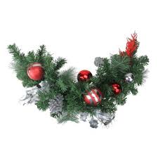Check spelling or type a new query. Northlight 26 Unlit Red Silver Ornaments And Pine Cone Artificial Christmas Swag Target