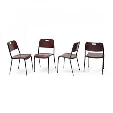 For Sale Set Of 4 Italian Mid Century Metal Red Resin Chair By Rima 1950s Chair Metal Chairs Modern Swivel Chair