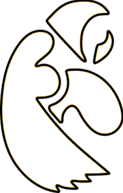 Free warcraft coloring pages for kids to download or to print. Hawkeyes Logo Potential Stencil Iowa Hawkeyes Diy Iowa Hawkeye Hawkeyes