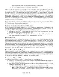 Physical custody refers to where the child lives and the rights of parents to visitation. 3 11 Termination Of Parental Rights Tpr