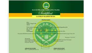 Anda bisa memberikan proposal kepada orang lain, dan mengutarakan maksud dan tujuan anda. Contoh Sertifikat Latihan Kader Muda Pelajar Nu Ngronggot