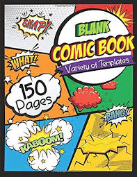 Kindle Blank Comic Book Draw Your Own Comics 150 Pages Of Fun And Unique Templates A Large 8 5