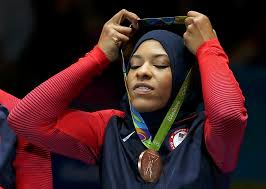 Dalilah muhammad (born february 7, 1990) is an american track and field athlete who specializes in the 400 meters hurdles.a 2016 rio olympics champion, she won a gold medal at the 2019 world championships, setting the former world record with a time of 52.16 seconds.muhammad is only the second female 400 m hurdler in history, after sally gunnell, to have won the olympic, world titles and. Muhammad Wears The Red White And Blue