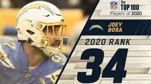 Even when khalil mack isn't dominating the. 34 Joey Bosa De Chargers Top 100 Nfl Players Of 2020 Youtube