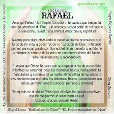 Es muy compasivo y tiene la facultad de ser médico y medicina en los males. Arcangel Rafael Oraciones Poderosas Oraciones Catolicas Oraciones