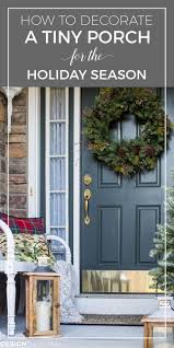 Easy Outdoor Christmas Decorating Ideas For A Tiny Front Porch Christmas Porch Decor Front Porch Christmas Decor Christmas Decorations Diy Outdoor
