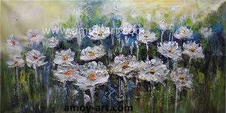 Download the perfect flower image on burst. Handpainted Blue Flower Field Landscape Oil Painting For Interior Design China Wall Arts And Floral Oil Paintings Price Made In China Com