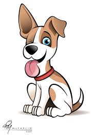 Happy smiling dog character hold leash in mouth. Cartoon Dog By Timmcfarlin On Deviantart Dog Caricature Cartoon Dog Drawing Dog Drawing