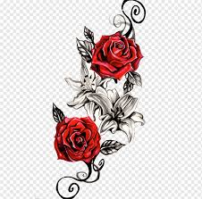 Bunga mawar sketsa desain warna warni vektor bunga vektor gratis. Tato Rose Tattoo S Merangkai Bunga Warna Bunga Png Pngwing