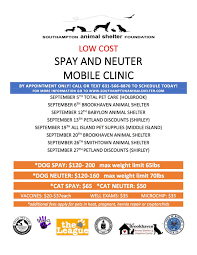 All hours listed are for 3350 macarthur rd, whitehall, pennsylvania. September Mobile Clinic Schedule Southampton Animal Shelter Foundation