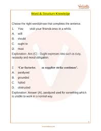 Ieo English Olympiad Sample Papers For Class 9 With Solutions