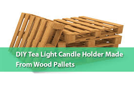Votive candle holders made with printed vellum pictures, wrapped around the outside of the votive holder. Diy Tea Light Candle Holder Made From Wood Pallets The Good Human