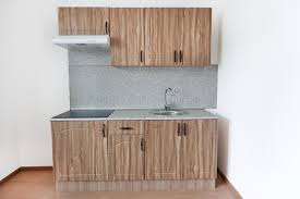 Wall to wall vanity layout tutorial. New Standard Wood Kitchen Furniture Against White Walls Stock Image Image Of Hardwood Home 173297853