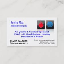 Heating ventilation air conditioning hvac business card. Air Conditioning Business Cards Business Card Printing Zazzle