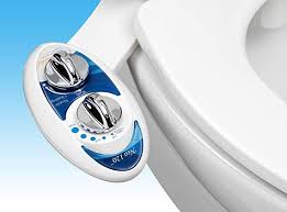 Bio Bidet Slim Edge Luxe Bidet Neo 120 Self Cleaning Nozzle Fresh Water Non Electric Mechanical Bidet Toilet Attachment Blue And Wh Bidet Toilet Attachment Bidet Toilet Bidet
