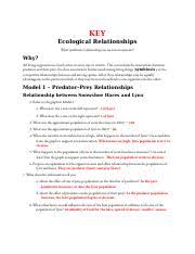 Maybe you would like to learn more about one of these? Pogil Ecological Relationships Answer Key Key Ecological Relationships What Symbiotic Relationships Are Seen In Ecosystems Why All Living Organisms Course Hero