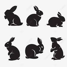 Sylwetka Krolika Clipartow Cien Krolik Swieta Wielkanocne Png I Wektor Do Pobrania Za Darmo Rabbit Silhouette Silhouette Art Art Prints