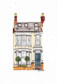 68 Trendy House Illustration Art Watercolour Custom House Portrait Building Painting Building Illustration
