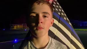 Honoring fallen Carroll County Sheriff's Office Indiana Jail Deputy Dane  Northcutt with a 1-mile run carrying the Blue Line Flag