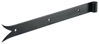 Penture Droite Bout Carre En Acier Traite De Couleur Noire Longueur 40 Cm Brico Depot