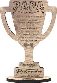 Op 16 juni is het vaderdag! Bol Com Houten Kaart Vaderdag Kaart Van Hout Voor De Beste Vader Van De Wereld Papa