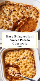 This 5 Ingredient Sweet Potato Casserole Is Impossibly Easy Recipe Sweet Potato Casserole Easy Sweet Potato Recipes Casserole Sweet Potato Casserole