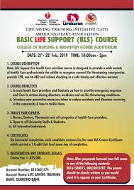Find event details and tickets information for basic life support ( bls ) training hosted by certified infection control training with cme providers. Nuruddeen Abubakar Matazu On Twitter Registration Has Just Began Basic Life Support Bls Training Course Now In Gombe State Starting On 27 28 February 2019 Don T Miss Out Learn How To Save Life