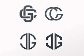 C G Letter Logo Bundle Monogram Set G Logo Design Monogram Logo Design Letter Logo