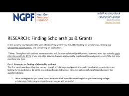 Download the answer key pdf of neet ug 2021 with detailed solutions and questions here. Home School Scholarships Grants Activity Ngpf Research Finding Scholarships Grants Youtube