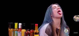 Drunk Billie Eilish making ahegao face (2019, colorised),  (https://youtu.be/GDEVOCTW4qk) : r/PewdiepieSubmissions