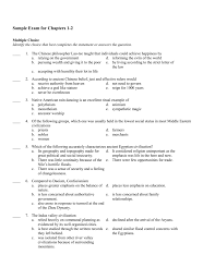 Sample Exam For Chapters 1 2 Multiple Choice Identify The Choice