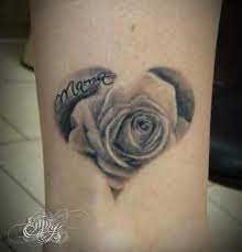 Black rose is quite popular for tattoos, too. Mama Heart Rose Tattoo Rose Heart Tattoo Heart Tattoo Rose Tattoos