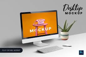 Desktop Mockup Psd In 2020 Mockup Mockup Design Design Template