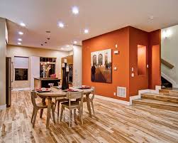 Check out the orange paint colors below for the right paint color for your next project. Contemporary Home Design Brilliant Burnt Orange Paint Colors Orange Dining Room Living Room Orange Accent Walls In Living Room